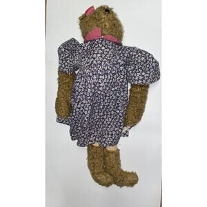 1997 Vintage Tender Heart Treasures 30" Sitting Teddy Bear Stuffed Animal